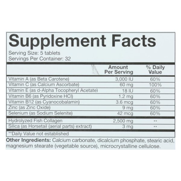 Youtheory Marine Collagen - Type 1 and 3 - Advanced Formula - 160 Tablets - Image 3