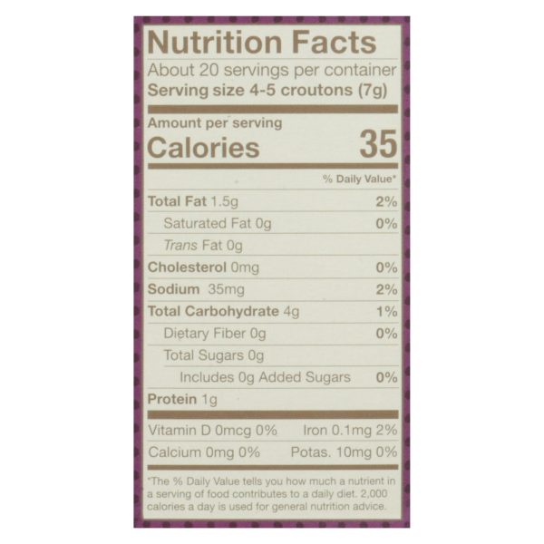 Olivia's - Croutons Butter&garlic - Case of 6 - 5 OZ - Image 2