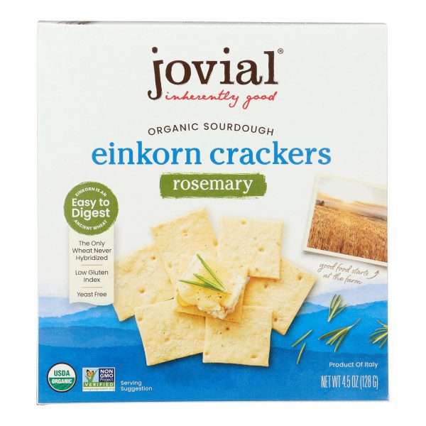 Jovial - Sourdough Einkorn Crackers - Rosemary - Case of 10 - 4.5 oz. - Image 3