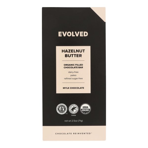Evolved - Chocolate Bar Hazelnut Butter - Case of 8-2.5 OZ
