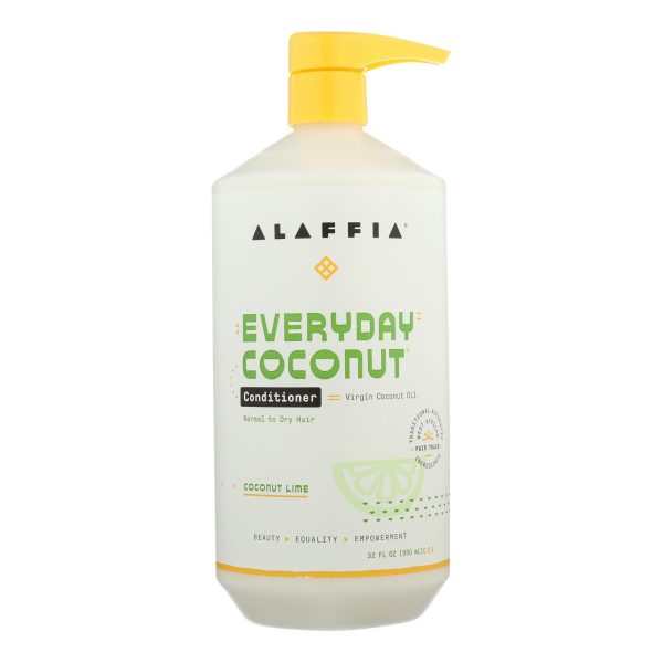 Alaffia Coconut Lime Ultra Hydrating Conditioner  - 1 Each - 32 FZ - Image 2