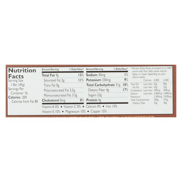 LaraBar - Chocolate Chip Brownie - Case of 16 - 1.6 oz - Image 2
