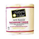 Natural Value Recycled Bathroom Tissue - Case of 12