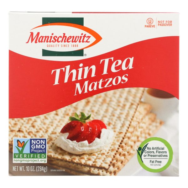 Manischewitz - Thin Matzo Tea Crackers - Case of 12 - 10 oz. - Image 3