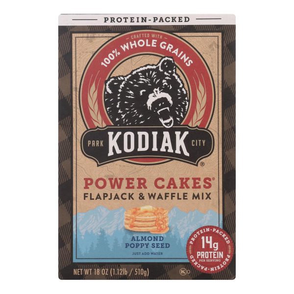 Kodiak Cakes - Flpjk/wffl Mix Almond Poppy - Case of 6-18 OZ - Image 3