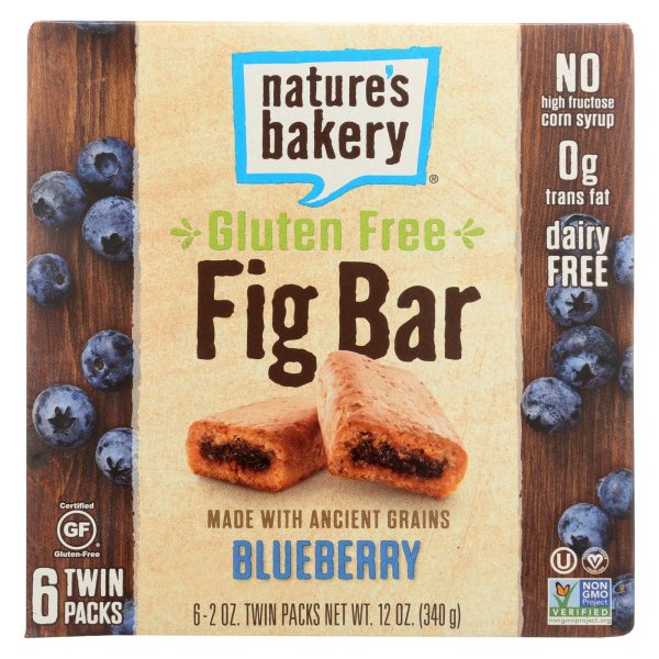 Nature's Bakery Gluten Free Fig Bar - Blueberry - Case of 6 - 2 oz. - Image 3