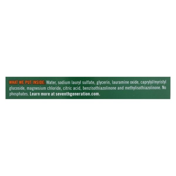 Seventh Generation - Dish Liquid Free & Clear - Case of 3-50 Fluid Ounces - Image 2