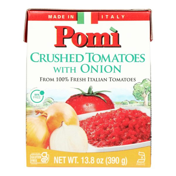 Pomi Tomatoes - Tomatoes Crshd With Onion - Case of 12-13.8 OZ - Image 2