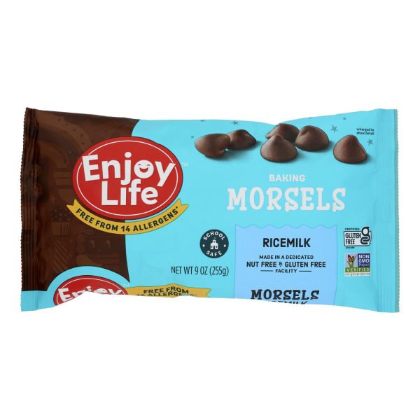 Enjoy Life - Chocolate Morsl Rcemlk Bkng/snk - Case of 12-9 OZ