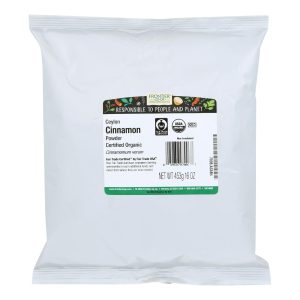 Frontier Herb Cinnamon Organic Fair Trade Certified Powder Ground Ceylon - Single Bulk Item - 1LB