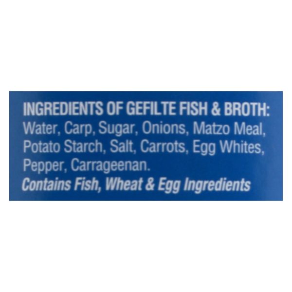 Yehuda Matzo Gelfilte Fish - Sweet - Case of 12 - 24 oz. - Image 2