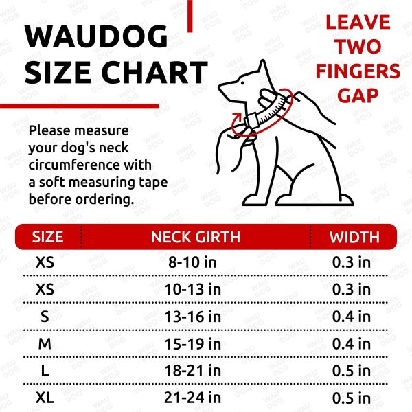WAUDOG Ultra Soft Rolled Leather Dog Collar for Small Dogs   Soft Padded Dog Collars for Medium Dogs   Puppy Collars for Large Breed Dogs   Male and Female Dog Collar - Image 6