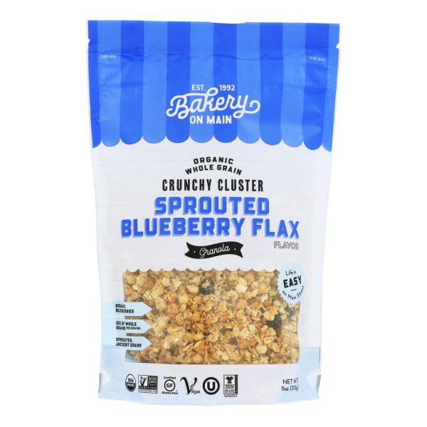 Bakery On Main Organic Happy Granola - Sprouted Blueberry Flax - Case of 6 - 11 oz
