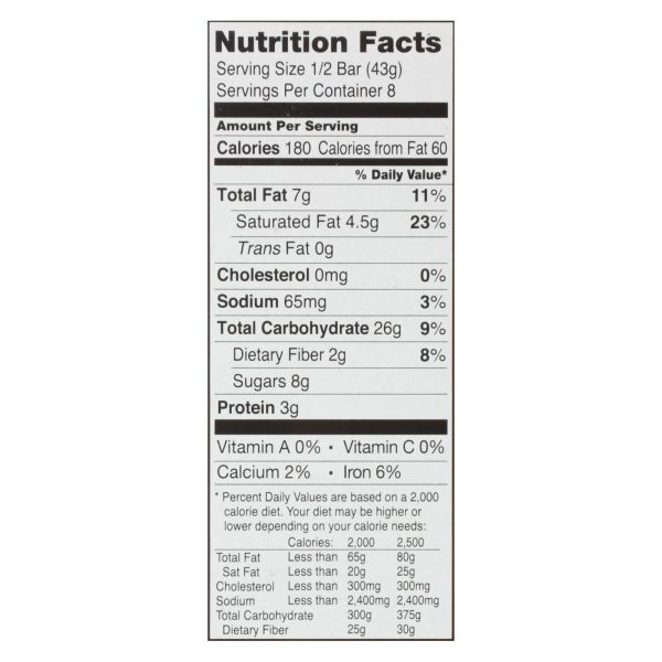 Bobo's Oat Bars - Oat Bar - Peanut Butter Chocolate Chip - Case of 6 - 4 pk