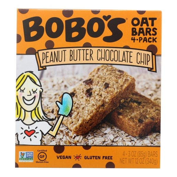 Bobo's Oat Bars - Oat Bar - Peanut Butter Chocolate Chip - Case of 6 - 4 pk - Image 3