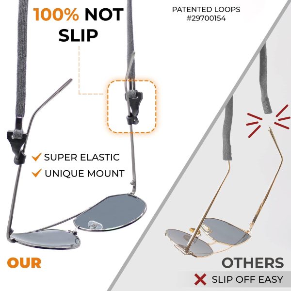 Eyeglass Holder Straps   4 Premium Eyeglasses Cord for Men   Eye Glass Accessory Chain for Women   Sunglass Lanyard Around Neck   4 Cords - Image 3