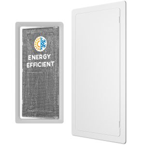 Access Panel for Drywall 14 x 29 inch Insulated Wall Hole Cover Access Door Plumbing Access Panel for Drywall Heavy Durable Plastic White