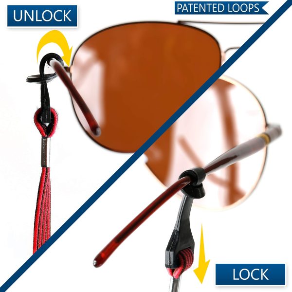 SIGONNA Eye Glasses String Holder Straps   Sports Sunglasses Strap for Men Women   Eyeglass Holders Around Neck   Glasses Retainer Cord Chains Lanyards - Image 2