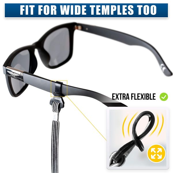 SIGONNA Eye Glasses String Holder Straps   Sports Sunglasses Strap for Men Women   Eyeglass Holders Around Neck   Glasses Retainer Cord Chains Lanyards - Image 4