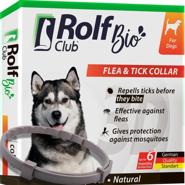 Natural Flea & Tick Collar for Dogs   6 Months Control of Best Prevention & Safe Treatment   Anti Fleas and Ticks Essential Oil Repellent (1 Count (Pack of 1))