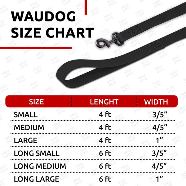 Waterproof Dog Leash 4 Ft   6 Ft   Anti Slip Dog Leash for Large Dogs Small and Medium Dogs   Heavy Duty Dog Leash with Water and Dirt Resistant   Long Or Short Dog Leashes for Boy & Girl Dogs - Image 3