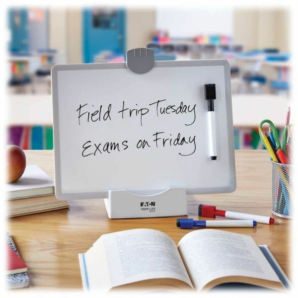 Eaton Tripp Lite Series Magnetic Dry-Erase Whiteboard with Stand - VESA Mount, 3 Markers (Red/Blue/Black), White Frame - Image 5