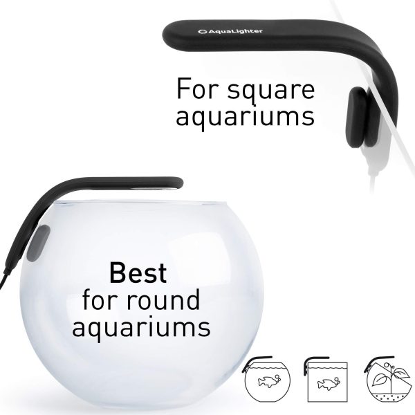 Fish Tank Light   Clip On Aquarium Light   Aquarium Light for Plants   LED Flexible Lamp for Freshwater Light   NanoSoft Black Fish Tank Lights 10 Gallon - Image 3