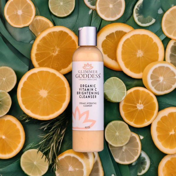 Organic Anti Aging Facial Cleanser with Vitamin C and E 8 oz - Image 2