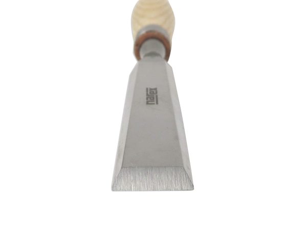 Richter Extra Bevel Edge Chisel with Cryogenic Treated Cr V Steel Hardened to HRc 62 Ergonomic Ash Handles Stainless Steel Ferrule (1 2 inch) - Image 3