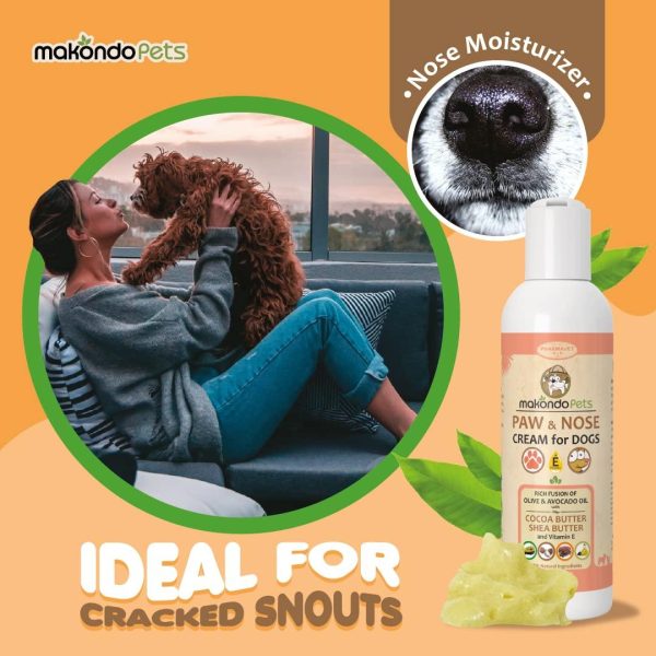 Natural Dog Paw Balm | Non Waxy Formula Dog Nose Balm & Snout Soother for Dogs. Our Paw Cream for Dogs is a Must in Dog Bathing Supplies | Ideal Dog & Cat Paw Balm to use After a paw Cleaner for Dogs - Image 3