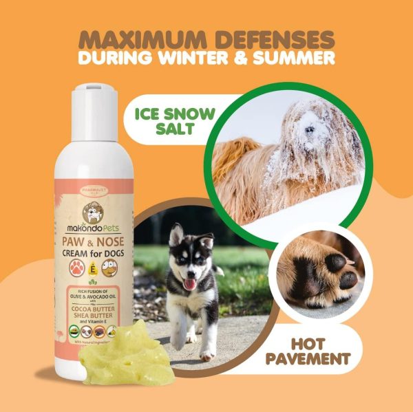Natural Dog Paw Balm | Non Waxy Formula Dog Nose Balm & Snout Soother for Dogs. Our Paw Cream for Dogs is a Must in Dog Bathing Supplies | Ideal Dog & Cat Paw Balm to use After a paw Cleaner for Dogs - Image 4