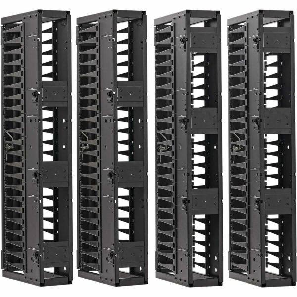 Eaton Tripp Lite Series High-Capacity Vertical Cable Manager - Deep Double Finger Duct with Cover, Double Sided, 6 in. Wide, Black, 7 ft. (2.2 m) - Image 5
