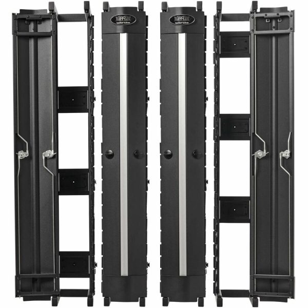 Eaton Tripp Lite Series High-Capacity Vertical Cable Manager - Deep Double Finger Duct with Cover, Double Sided, 6 in. Wide, Black, 7 ft. (2.2 m) - Image 7