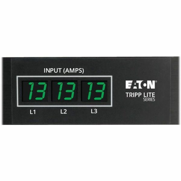 Eaton Tripp Lite Series 3-Phase Local Metered PDU, 8.6 kW, 45 208V outlets (36 C13, 9 C19), 6 ft. (1.83 m) NEMA L21-30P Input connection, TAA Compliant - Image 3