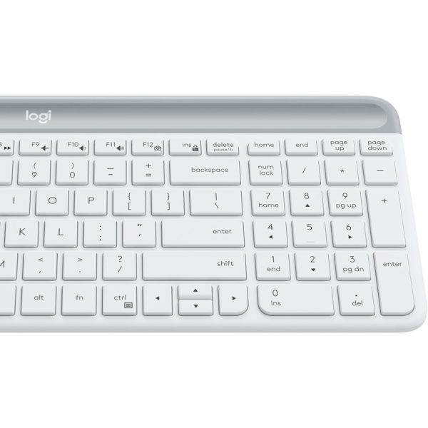 Logitech MK470 Slim Wireless Keyboard and Mouse Combo - Modern Compact Layout, Ultra Quiet - Off White - Image 6