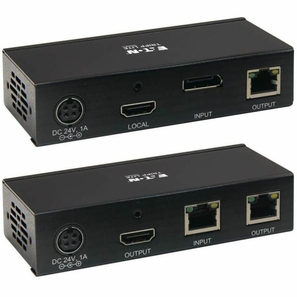 Eaton Tripp Lite Series DisplayPort to HDMI over Cat6 Extender Kit, Transmitter/Transceiver - 4K 60 Hz, HDR, 4:4:4, PoC, 230 ft. (70.1 m), TAA - Image 2