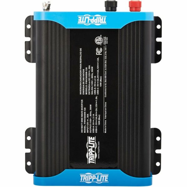 Eaton Tripp Lite Series 300W Compact Power Inverter - 2x 5-15R, USB Charging, Pure Sine Wave - Image 8