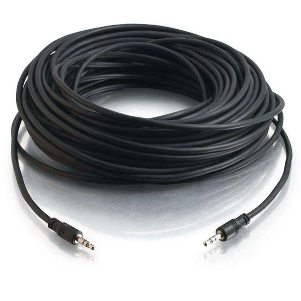 C2G 25ft CMG-Rated 3.5mm Stereo Audio Cable With Low Profile Connectors - Image 2