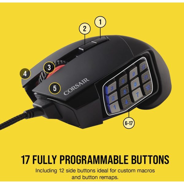 Corsair Scimitar RGB Elite Gaming Mouse - Image 5
