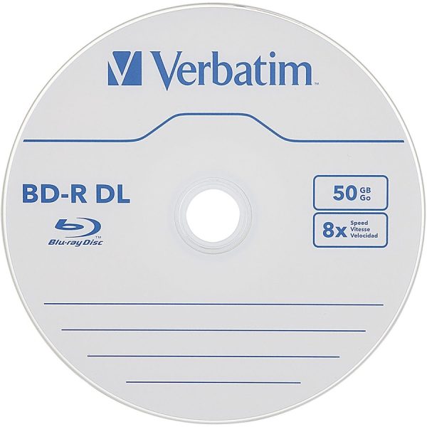 Verbatim BD-R DL 50GB 8X Verbatim, Hard Coat, 25pk Spindle - Image 2