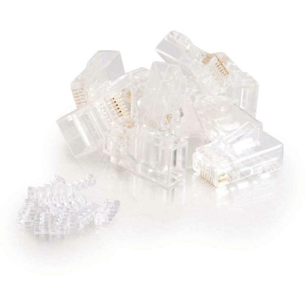 C2G RJ45 Cat5E Modular (with Load Bar) Plug for Round Solid/Stranded Cable - 100pk - Image 4