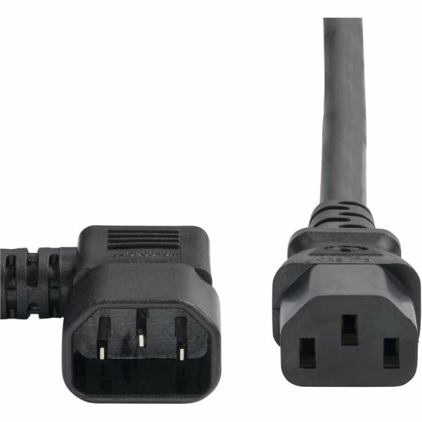 StarTech.com 6ft (1.8m) Heavy Duty Power Cord, Right Angle IEC 60320 C14 to C13, 15A 250V, 14AWG, UL Listed - Image 4