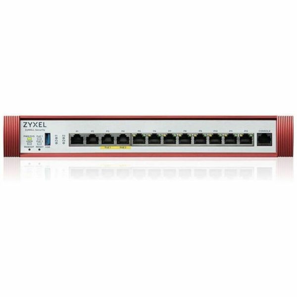 ZYXEL USGFLEX500H - High Speed UTM Cyber Security and VPN Firewall | Hardware Only | 2 PoE+ 30W Ports | Nebula Cloud Option | 4 Multi-Gig 2.5G Ports - Image 2