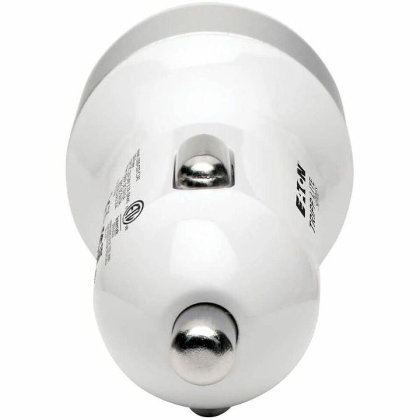 Eaton Tripp Lite Series Dual-Port USB Car Charger with PD Charging - USB Type C (27W) & USB Type A (5V 1A/5W), UL 2089 - Image 4