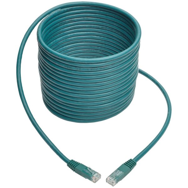 Eaton Tripp Lite Series Cat6 Gigabit Molded (UTP) Ethernet Cable (RJ45 M/M), PoE, Green, 25 ft. (7.62 m) - Image 5