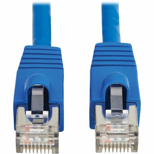 Eaton Tripp Lite Series Cat8 40G Snagless SSTP Ethernet Cable (RJ45 M/M), PoE, Blue, 10 ft. (3.1 m) - Image 2