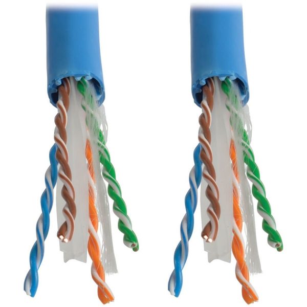 Eaton Tripp Lite Series Cat6 Gigabit Solid Core UTP PVC Bulk Ethernet Cable, Blue, 1000 ft. (304.8 m), TAA - Image 2