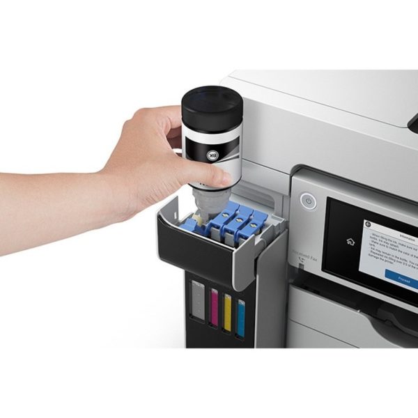 Epson WorkForce ST-C8090 Inkjet Multifunction Printer-Color-Copier/Fax/Scanner-4800x1200 dpi Print-Automatic Duplex Print-66000 Pages-550 sheets Input-Color Flatbed Scanner-1200 dpi Optical Scan-Color Fax-Wireless LAN-Epson Connect-Mopria - Image 10