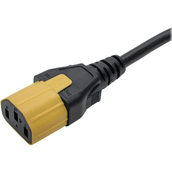 Eaton Tripp Lite Series Plug-Lock Inserts, C13 Power Cord to C14 Outlet, Yellow, 100 Pack - Image 2