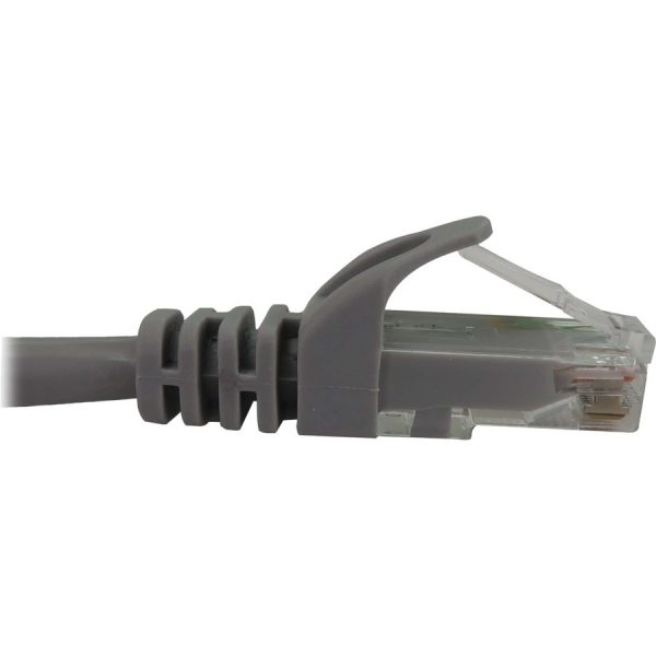 Eaton Tripp Lite Series Cat6a 10G Snagless Molded UTP Ethernet Cable (RJ45 M/M), PoE, Gray, 50 ft. (15.2 m) - Image 4